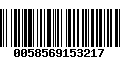 Código de Barras 0058569153217