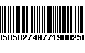 Código de Barras 00585827407719002584