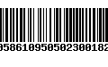 Código de Barras 00586109505023001823