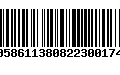 Código de Barras 00586113808223001741