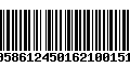 Código de Barras 00586124501621001516