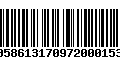 Código de Barras 00586131709720001530
