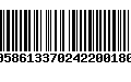 Código de Barras 00586133702422001806
