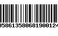 Código de Barras 00586135806819001245
