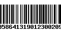 Código de Barras 00586413190123002094