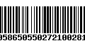 Código de Barras 00586505502721002817