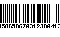 Código de Barras 00586506703123004136