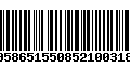 Código de Barras 00586515508521003181