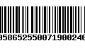 Código de Barras 00586525500719002461