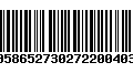 Código de Barras 00586527302722004030