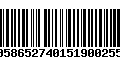 Código de Barras 00586527401519002553