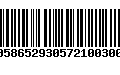 Código de Barras 00586529305721003002