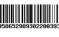 Código de Barras 00586529893822003934