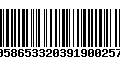 Código de Barras 00586533203919002574