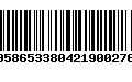 Código de Barras 00586533804219002761