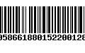 Código de Barras 00586618801522001283