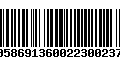 Código de Barras 00586913600223002375