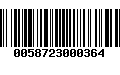 Código de Barras 0058723000364