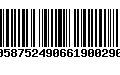 Código de Barras 00587524906619002903