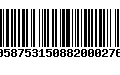 Código de Barras 00587531508820002767