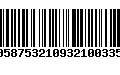 Código de Barras 00587532109321003353