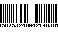 Código de Barras 00587532409421003018