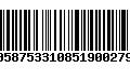 Código de Barras 00587533108519002795