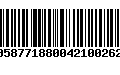 Código de Barras 00587718800421002625