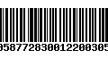 Código de Barras 00587728300122003053