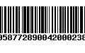 Código de Barras 00587728900420002385