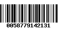 Código de Barras 0058779142131