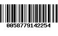 Código de Barras 0058779142254