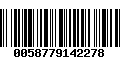 Código de Barras 0058779142278