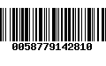 Código de Barras 0058779142810