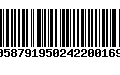 Código de Barras 00587919502422001696