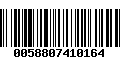 Código de Barras 0058807410164