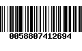 Código de Barras 0058807412694