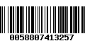 Código de Barras 0058807413257