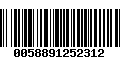 Código de Barras 0058891252312