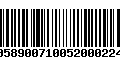 Código de Barras 00589007100520002249