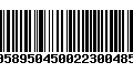 Código de Barras 00589504500223004850