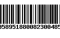 Código de Barras 00589518800823004858