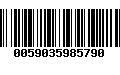 Código de Barras 0059035985790