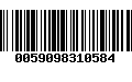 Código de Barras 0059098310584