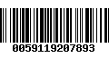 Código de Barras 0059119207893