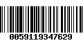 Código de Barras 0059119347629