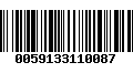 Código de Barras 0059133110087