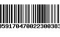 Código de Barras 00591704700223003834