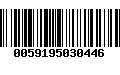 Código de Barras 0059195030446