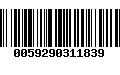 Código de Barras 0059290311839